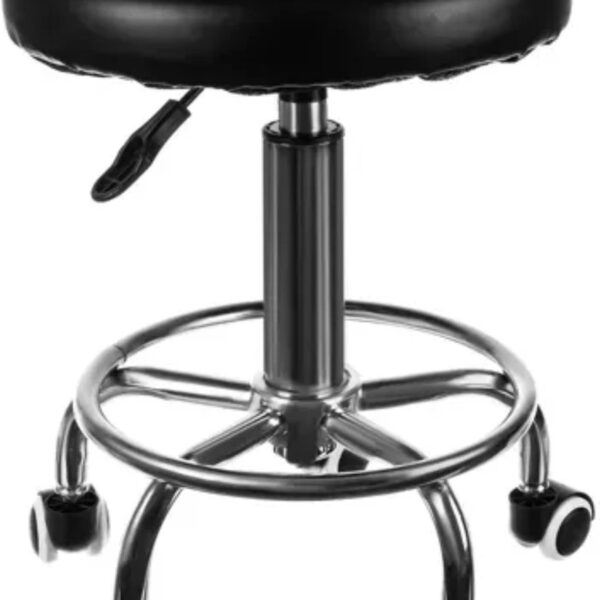 Beautylushh Professional Salon Stool – Adjustable Hairdressing Chair with Wheels for Comfort & Style