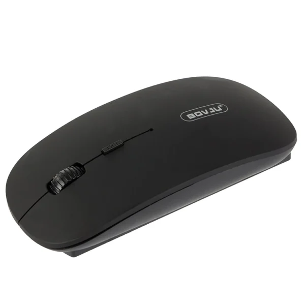 Wireless Optical Mouse, Slim Design, 2.4 GHz, Black